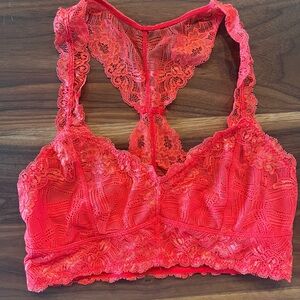 Red bralette